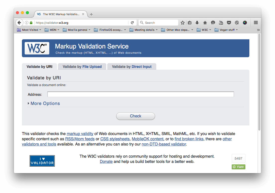 The HTML validator ãã¼ã ãã¼ã¸